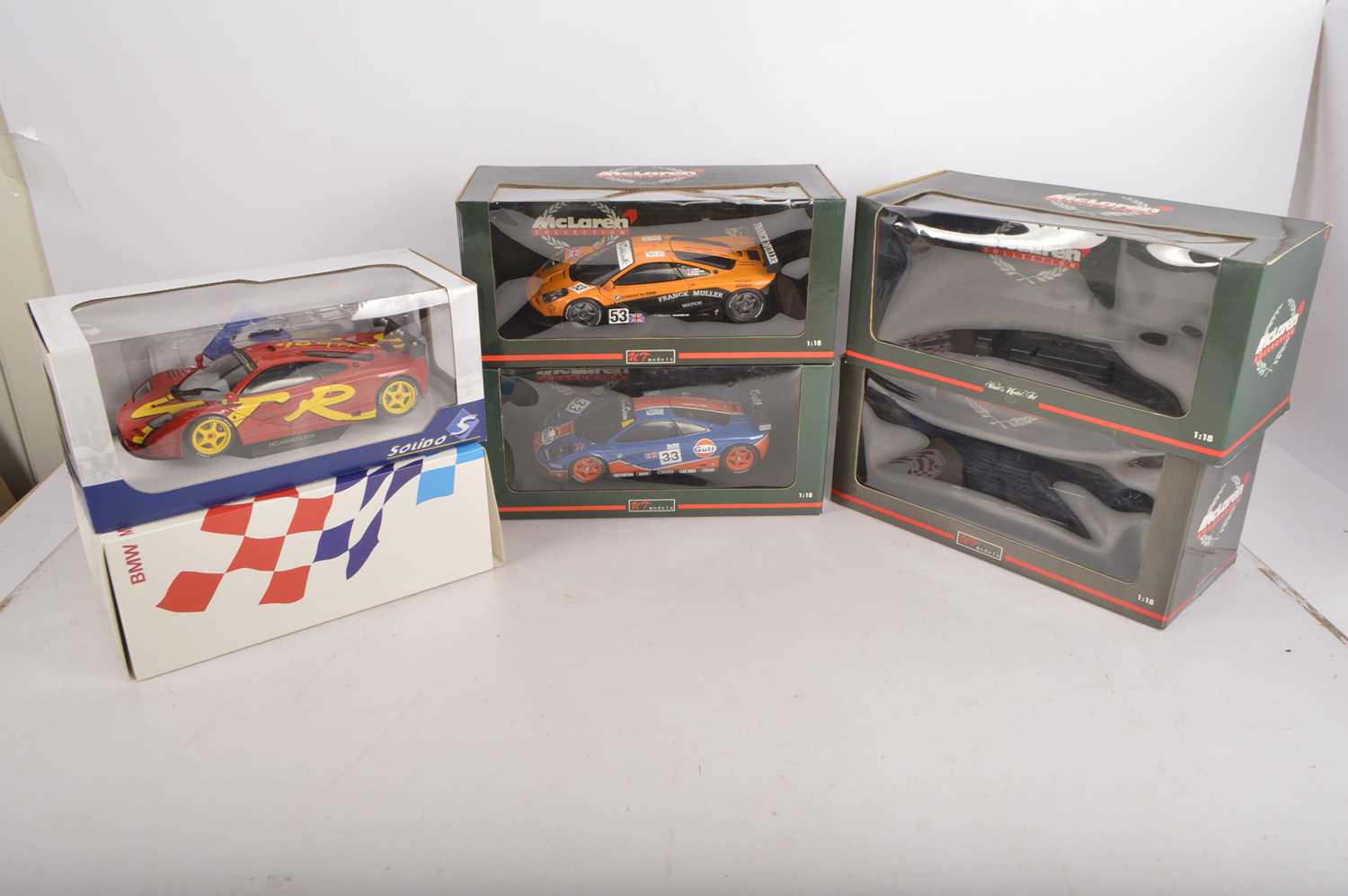 Modern Diecast 1:18 Scale Mclaren F1 Competition Models Mainly With Some Damage (7cars), - Image 2 of 2