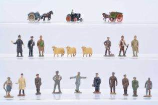 A selection of sub-54mm scale figures by various makers including Britains and Taylor & Barrett comp