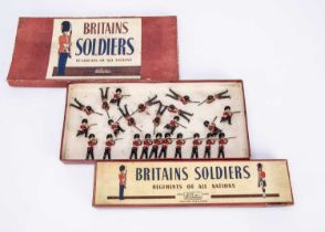 Britains empty boxes for sets 1283 The Grenadier Guards (Firing in Three Positions) and 1327 Grenadi