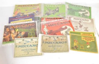 Various Meccano Instruction Manuals and other items (30),