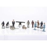 Military figures by various makers including Crescent Toys and Hill comprising Taylor & Barrett Chem