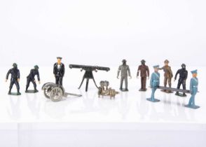 Military figures by various makers including Crescent Toys and Hill comprising Taylor & Barrett Chem
