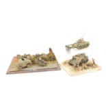 World War II 1:32 scale Snow and Normandy Dioramas,