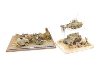 World War II 1:32 scale Snow and Normandy Dioramas,