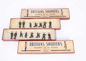 Britains set 1730 (2) The Royal Artillery Gun Detachment with Officer,