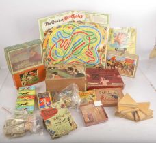 Traditional Toys and Games including Escalado Jigsaws and Bagatelle,