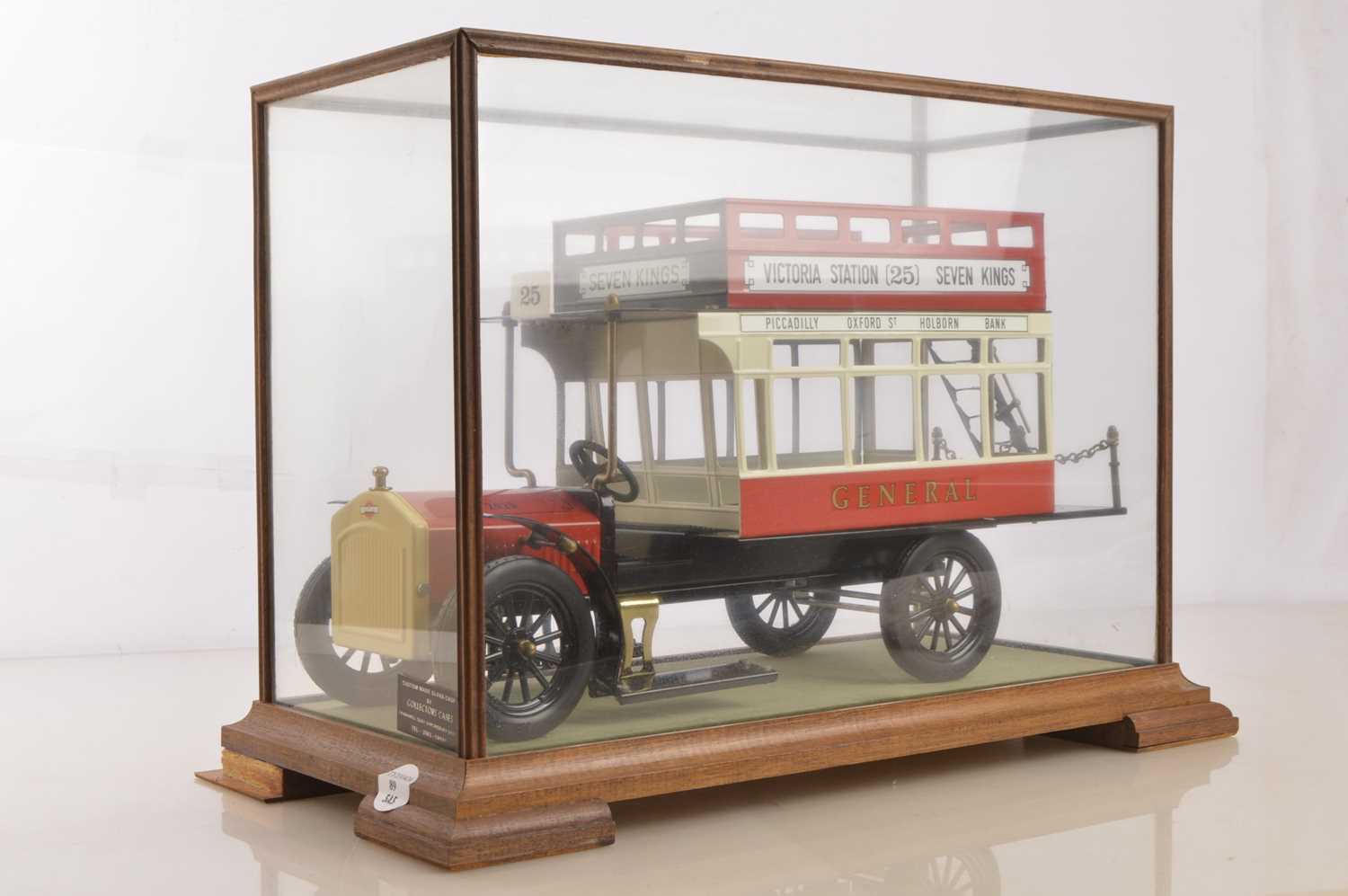 Large Scale Tin Plate Model of an Open Top Vintage B Type Bus, - Image 2 of 2