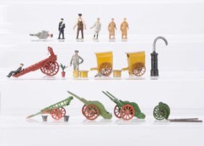 A selection of Taylor & Barrett civilian workers comprising Baker (2) with cart (2) and basket,