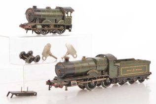 A Hornby 0 Gauge clockwork 'County of Bedford' Locomotive with Tender and a SR No 1 Special Loco onl