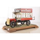 Large Scale Tin Plate Model of an Open Top Vintage B Type Bus,