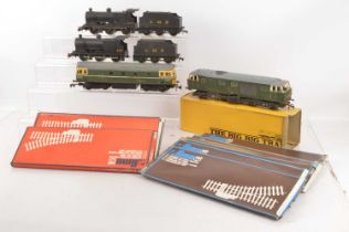 Lima 0 Gauge Steam and Diesel Locomotives and Points and Tri-ang Big Big modified Hymek Diesel (12),