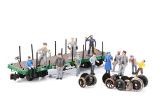 Assorted G Scale figures LGB Spares and other items,