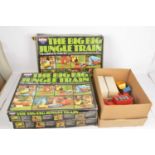 Large collection of Tri-ang Big Big 0 Gauge including Locomotive wagons, Barrel Loads and other item