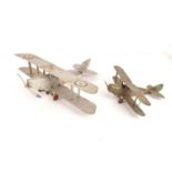 Pair of made up Meccano Aeroplane Constructor outfits (2),