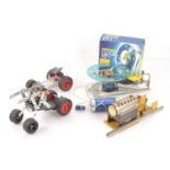 Miscellaneous Meccano sets made up kits and quantity of Catalogues and Instruction Booklets,