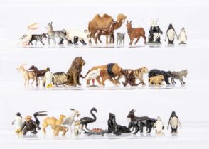 Wild and woodland animals and birds by various makers including Britains and Timpo comprising Hill '