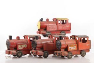 Tri-ang push along Puff-Puff Locomotives (4),