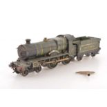 An early Hornby 0 Gauge clockwork 'County of Bedford' Locomotive and Tender (3),