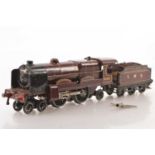 A Hornby 0 Gauge clockwork 'Royal Scot' Locomotive with Tender and Key (3),