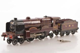 A Hornby 0 Gauge clockwork 'Royal Scot' Locomotive with Tender and Key (3),