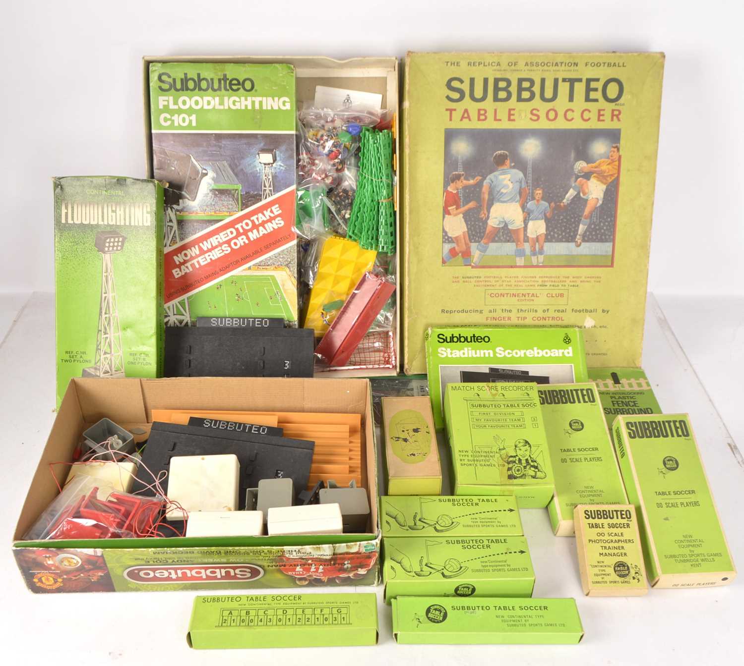 Various periods Subbuteo Football spares,