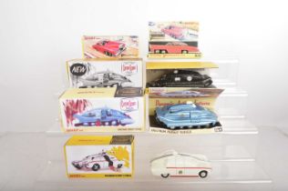 Dinky Gerry Anderson Models From TV and Film With Reproduction Boxes (4),