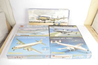 Unbuilt Heller Airfix plastic Aircraft kits 1:72 scale in original boxes (5),