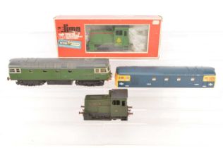 Lima 0 Gauge Diesel Locomotives complete and spare bodies (4),