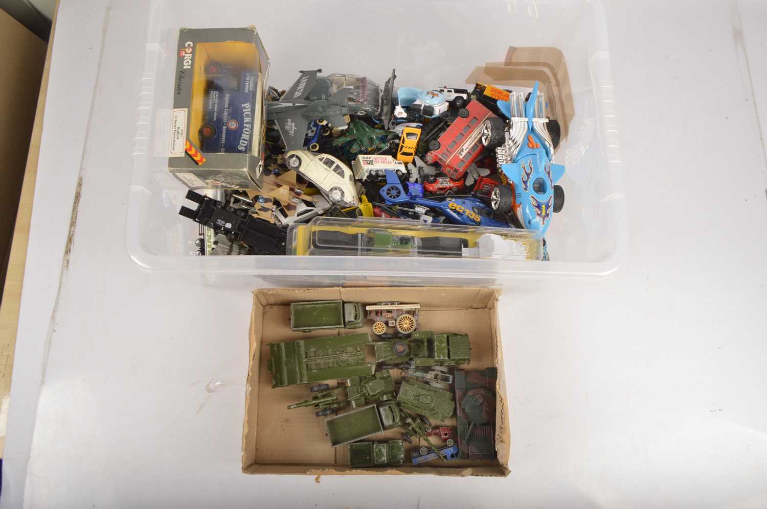 Postwar and Modern Playworn Diecast Vehicles (100+),