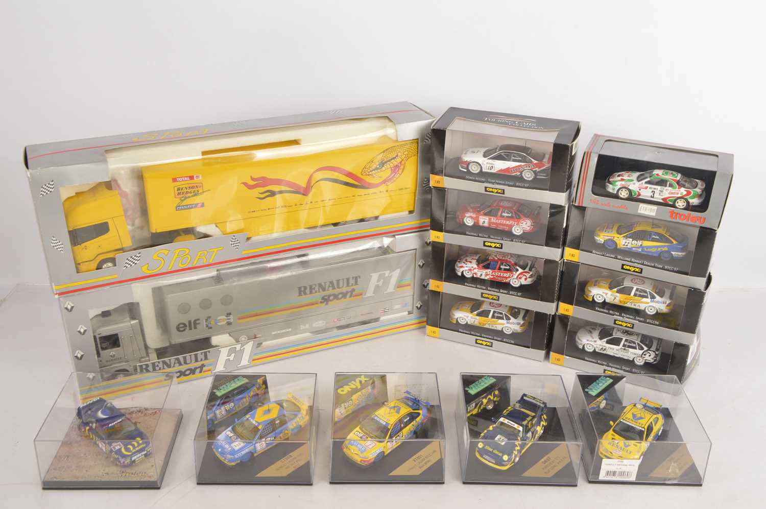 Modern Diecast Touring Cars and Racing Support Trucks,