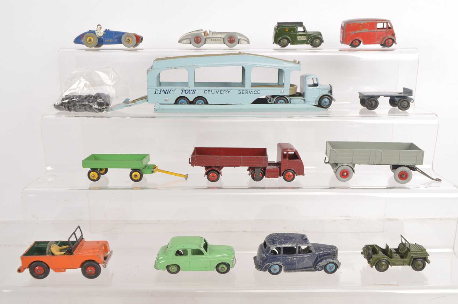 Postwar Playworn Dinky Diecast Vehicles (15),