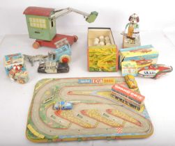 Collection of miscellaneous Tin Toys by French and other makers (10),