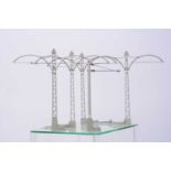 LGB G Scale Overhead Masts and two small Bridges,