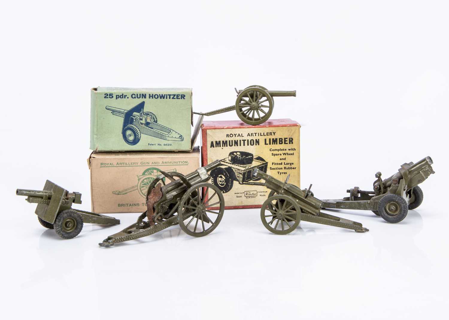 Britains boxed 1726 Ammunition Limber complete with shells and an example of each of the following B