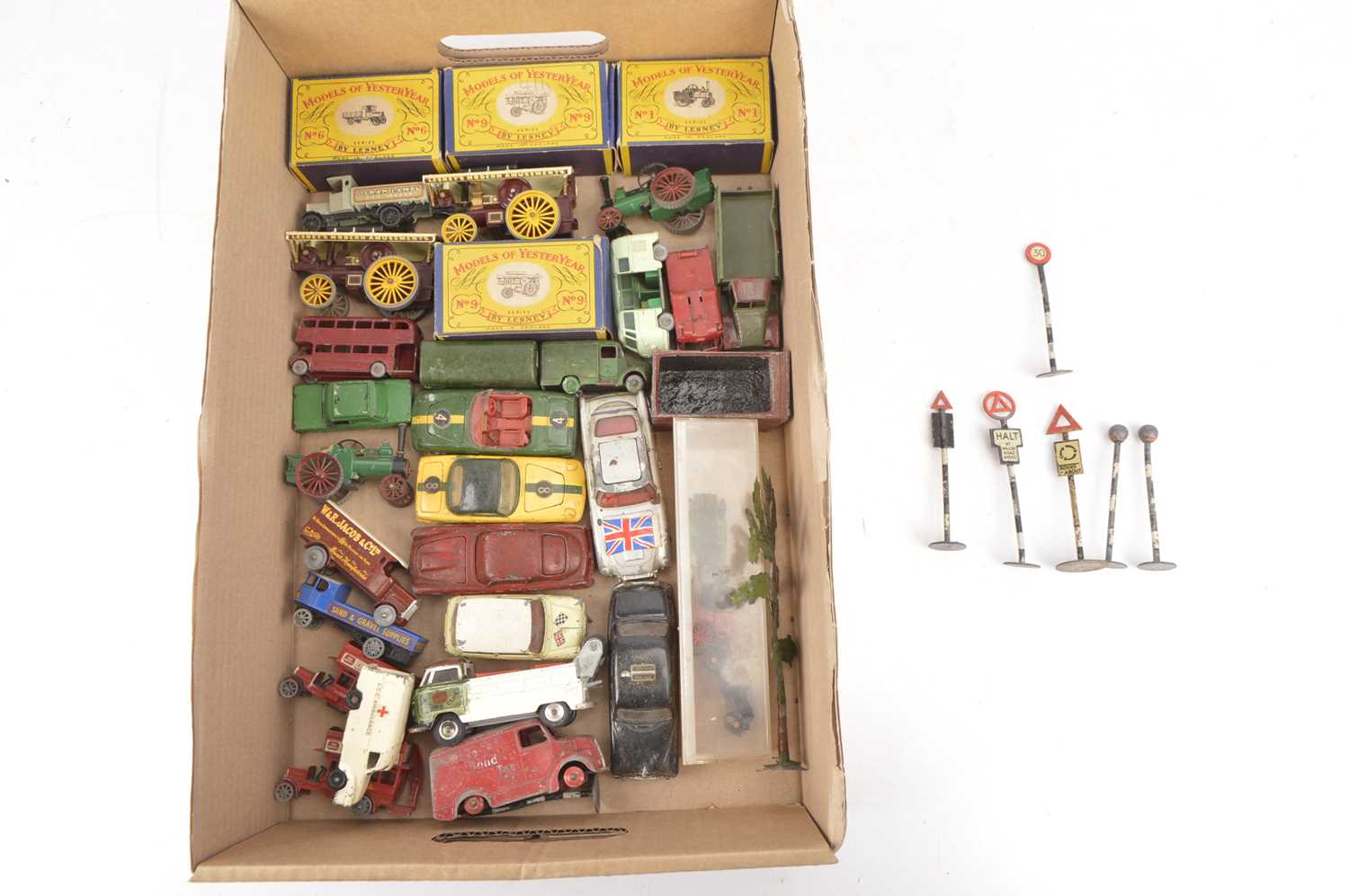 Postwar Playworn Diecast Vehicles (30+),