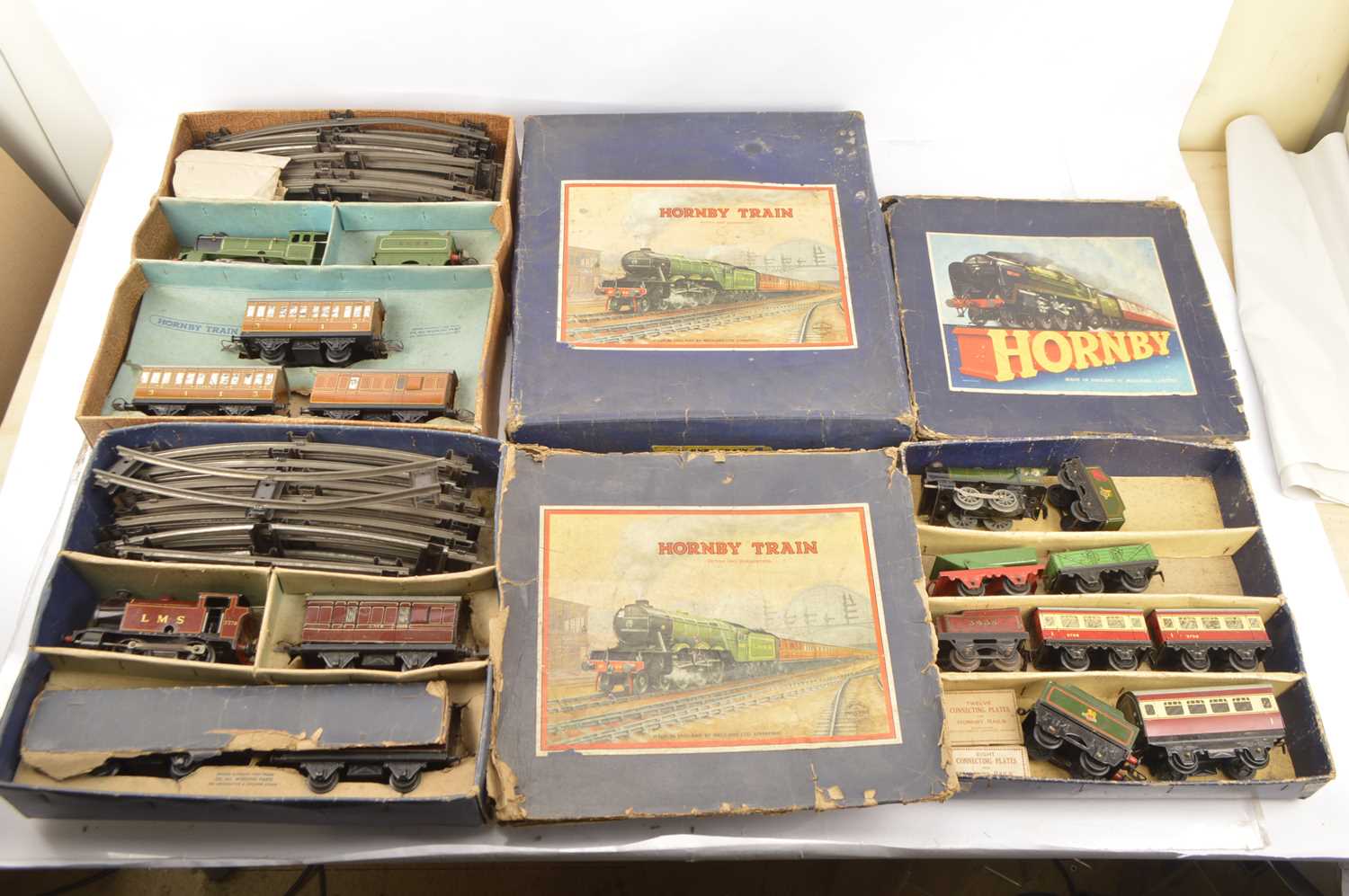Hornby 0 Gauge Clockwork Train Sets (3 boxes),