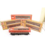 Lima 0 Gauge LMS maroon Coaches (7),