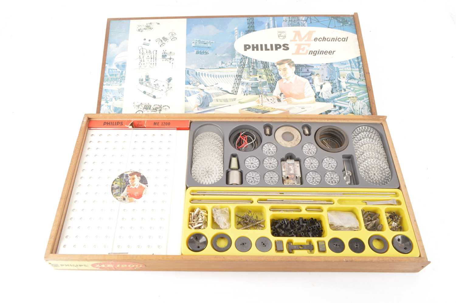 Philips Electrical Engineering Set Optics Faraday Game Box and Frog Aircraft and propellers (5), - Image 2 of 2