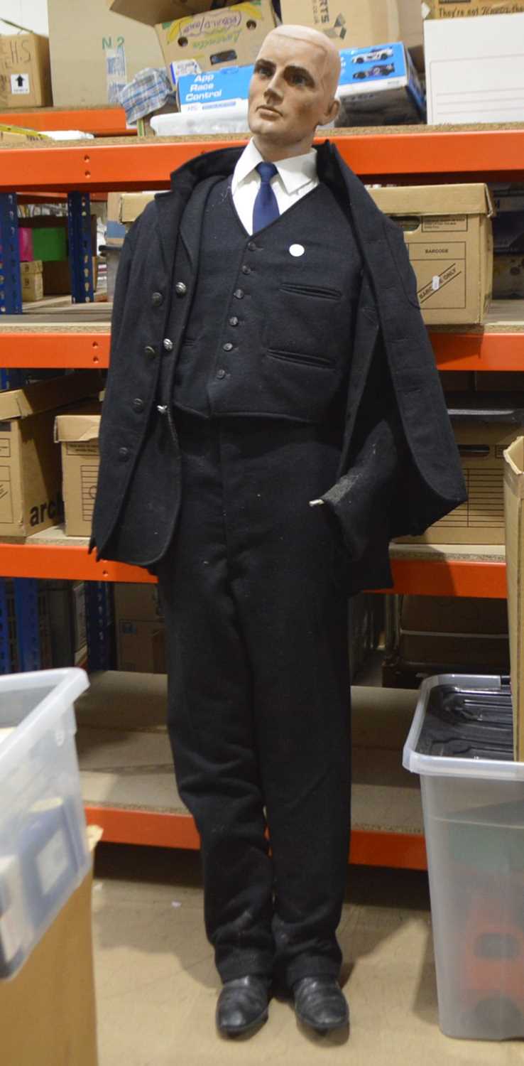 Mannequin wearing 1950s British Railways uniform (1),