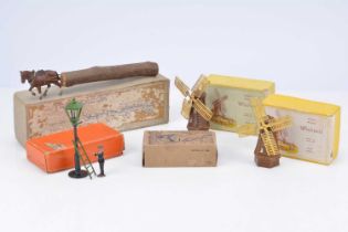 Boxed civilian items by various makers including Charbens and Hill comprising F G Taylor Windmills (