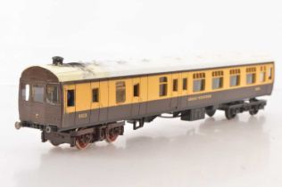 Lima O Gauge GWR coach converted to a Steam Motor Railcar,