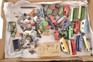 Postwar Playworn Diecast Vehicles and Figures, (50+),