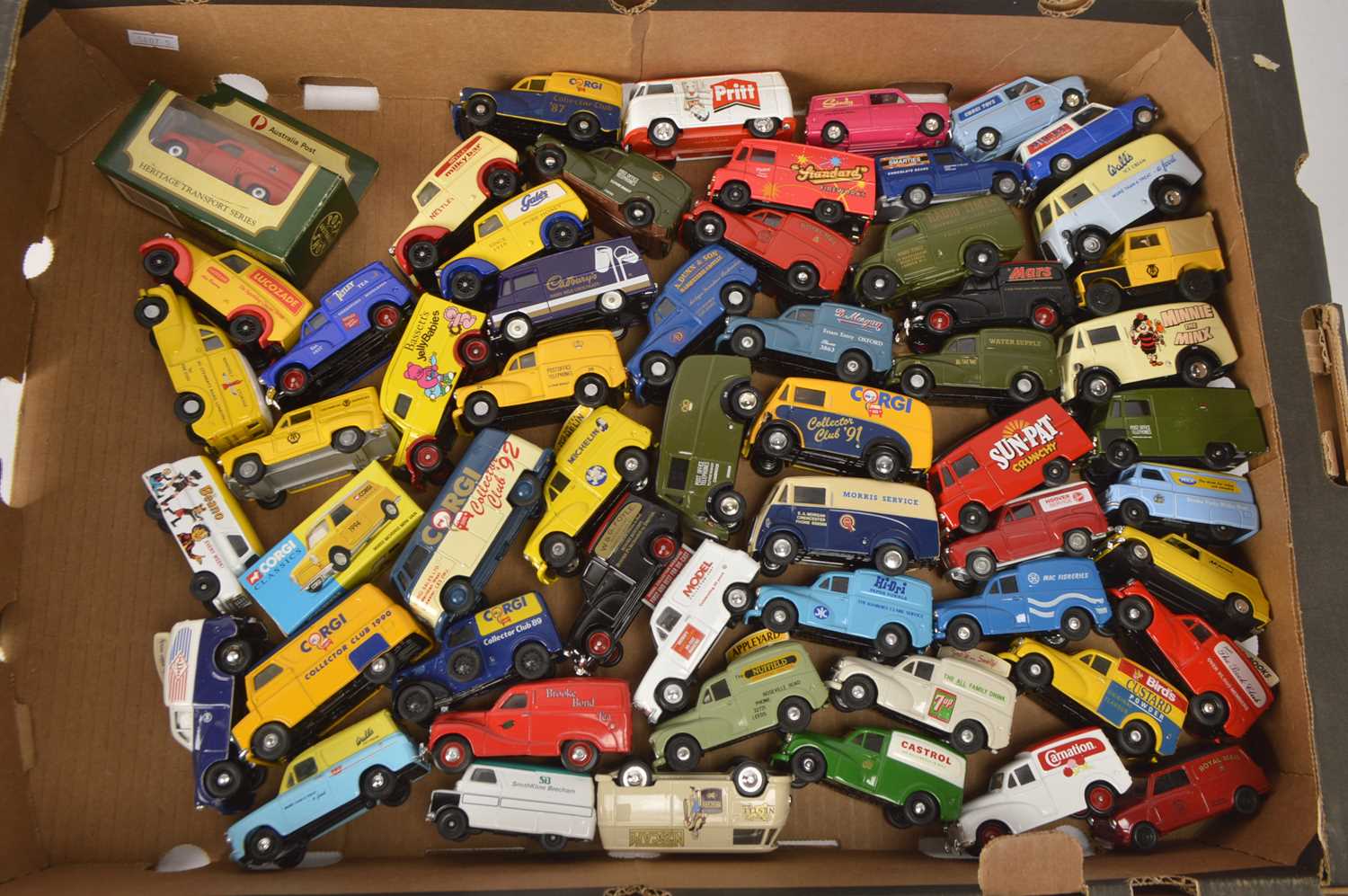 Modern Diecast Vintage Delivery Vans (55),