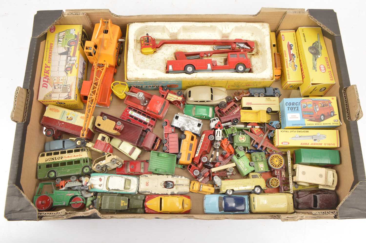 Postwar Playworn Diecast and Plastic Vehicles (50+),