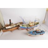 Hornby Archive wood construction Fishing Boats and Tug (3),