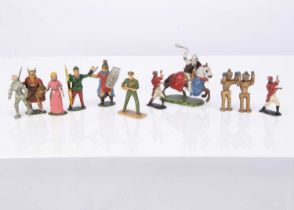 Non-military figures by various makers including Hill Space and Reynolds comprising Crescent Highway