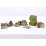 Britains Miniature Gardening Rockery items comprising wooden terracing blocks (8),