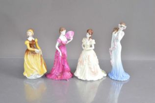 Four Coalport limited edition porcelain figurines,