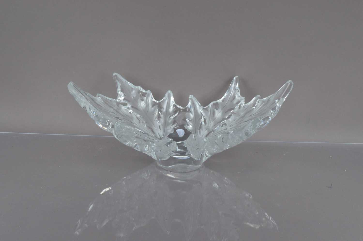 A Laliaque glass Champs Elysee bowl designed by Marc Lalique,