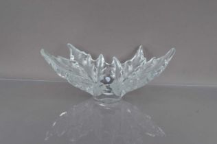 A Laliaque glass Champs Elysee bowl designed by Marc Lalique,
